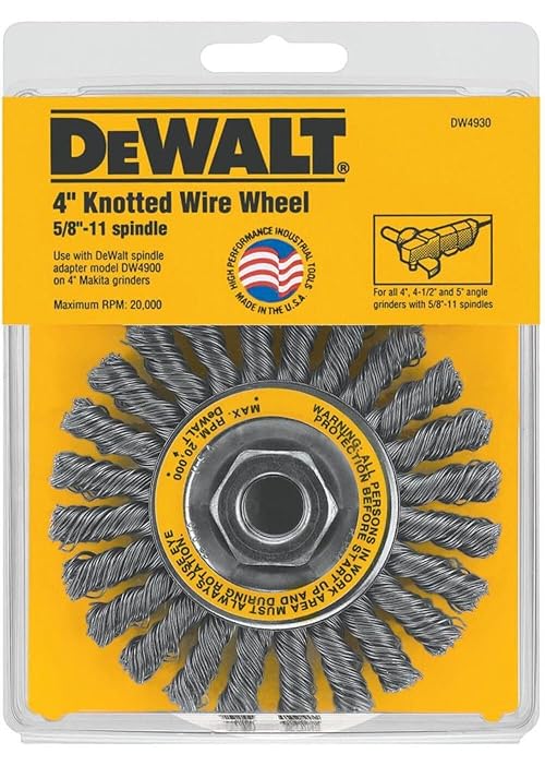 DEWALT Wire Wheel, Cable Twist, 4-Inch (DW4930)