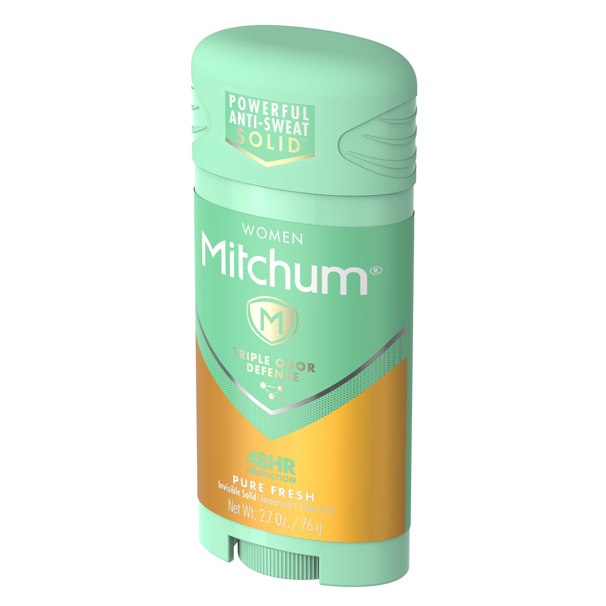 Mitchum Women Stick Solid Antiperspirant Deodorant, Pure Fresh, 2.7