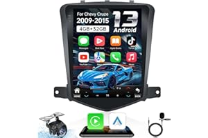 JERQRY Car Stereo Radio for Chevrolet Chevy Cruze 2009 2010-2015 5G WiFi 8 Core 4+32GB IPS Touch Screen 1024 * 768 HD Wireless CarPlay Andriod Auto FM GPS SWC Mirror Link Backup Camera