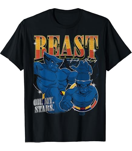 Amazon.com: Marvel Studios X-Men '97 Beast Logo Action Panels T
