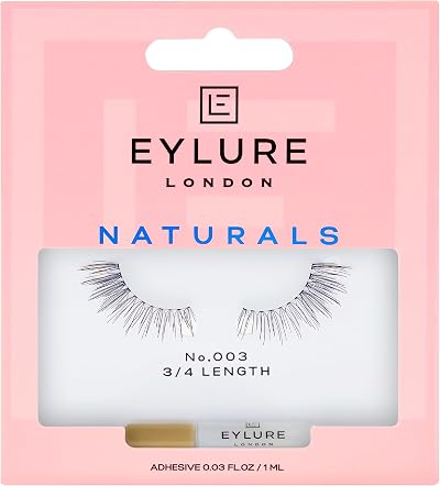 Eylure 3/4 Length No. 003 False Lashes Natural Lift Reusable Handmade
