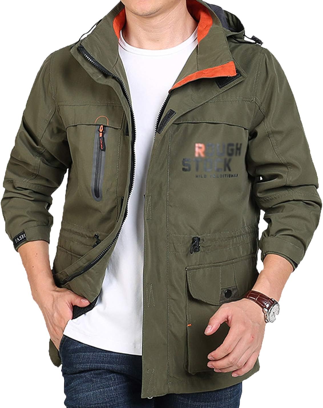 mens zip up windbreaker