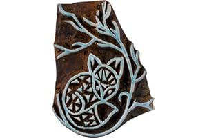 CRAFTYART Fox Printing Clay Craft Art Pottery Wooden Block Textile Scrapbook Heena Tattoo Stamp