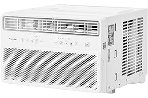 Keystone 8,000 BTU Window Mounted Inverter Air Conditioner with Quiet, High Efficiency Operation and Remote, Window AC Unit for Apartment, Living Room, Bathroom, Small/Medium Rooms up to 350-Sq. Ft.