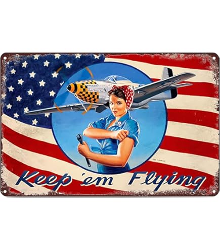 XingFox Vintage Pin Up Girl Military Aviation Nose Art Veterano della