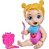 Baby Alive Dinnertime Creations, Blonde Hair Doll with Play Food Accessories, 11 inches, Toys for 3+ Year Old Girls and Boys