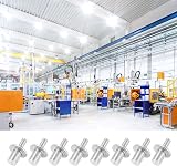 PEUTIER 100pcs Aluminum Hammer Drive Rivets Round Head Solid Knock Type view 6