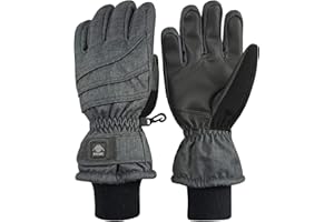 N'Ice Caps Kids Waterproof Winter Thinsulate Warm Gloves (10-12 Years, Charcoal Melange)