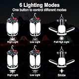 SHEDALED Camping Lantern LED 60-LED USB Solar Rechargeable 6 Modes view 4