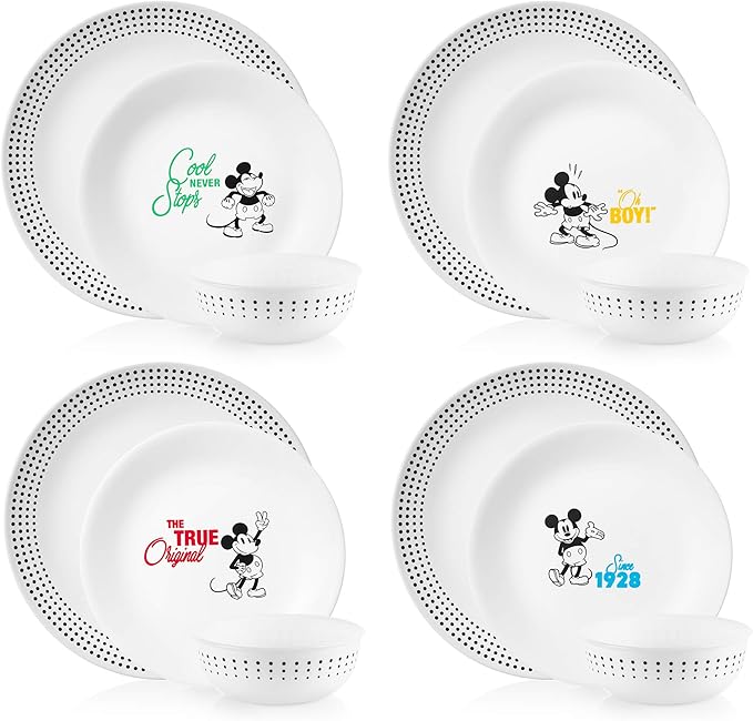Corelle Disney Mickey MouseThe True Original, 12 Piece