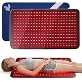 Red Light Therapy Mat for Body, 39.4" x 24" Large Size Near Infrared Red Light Therapy Pad Full Body, 660nm&850nm(520 LEDs), Adjustable Timer and Power Levels