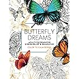 Butterfly Dreams Adult Coloring For Stress Relief and Relaxation, Coloring Book For Grown Ups: Over 40 Unique One Sided Illus
