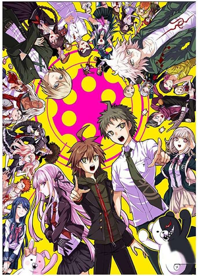 Aoliandatong Anime Dangan Ronpa Danganronpa 1 2 3 Wall Poster Scroll(H05)