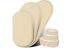 CroBlissful 3 PC Large Moses Basket Wood Bottom 3 Sizes(30x17inch+30x15inch+28x16inch) Oval Natural Wooden Base Shaper for DI