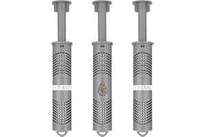 HOTUBJOY Hot Tub Mineral Ion Cartridge Filter Sticks Compatible with Hot Spring Spas (3, Gray)