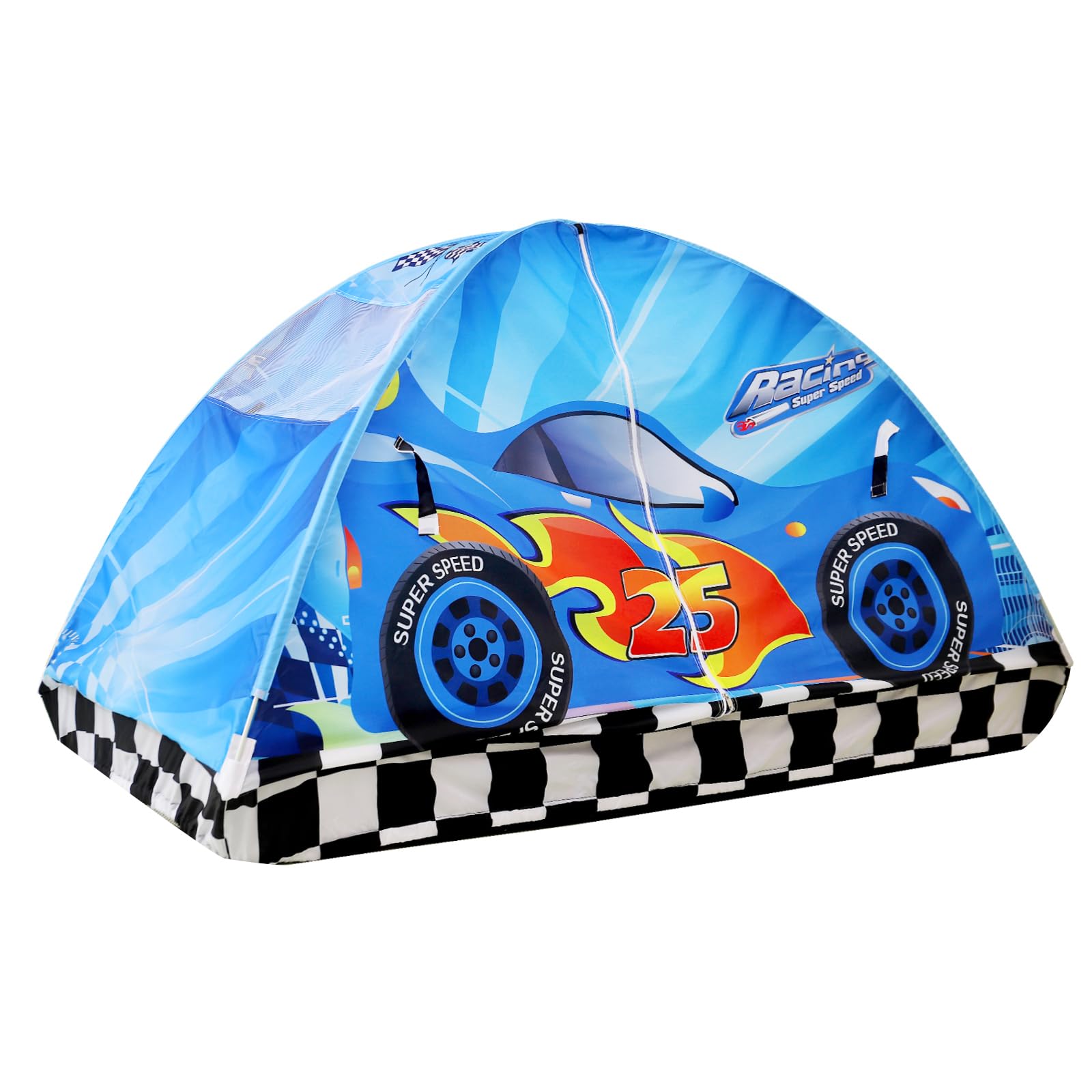 Photo 1 of Kid Bed Tent -Twin Play Tent Dream Playhouse for Bedroom Decor Indoor Games Twin Size Bed Canopy by CRAWLBO