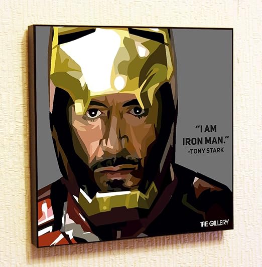 amazon com tony stark iron man marvel dc comics super hero motivational quotes wall decals pop art gifts portrait framed famous paintings on acrylic canvas poster 10x10 25 4cm x 25 4cm posters prints tony stark iron man marvel dc comics super hero motivational quotes wall decals pop art gifts portrait framed famous paintings on acrylic canvas