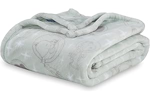 Berkshire Blanket Peanuts® VelvetLoft® Cute Character Snoopy Plush Oversized Kids Throw Blanket, Peanuts Snoopy Outta This World Seaglass (50in x 60in)