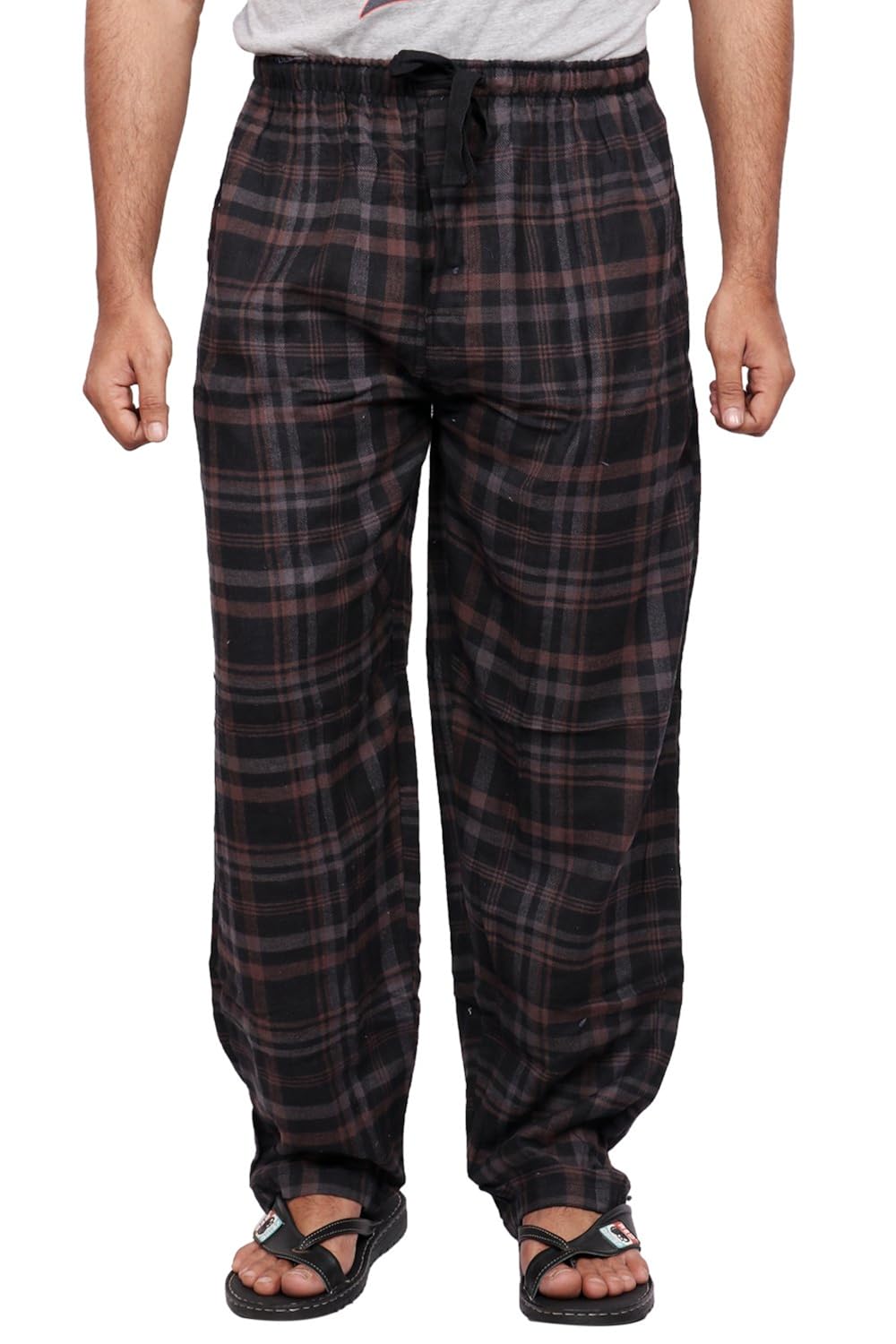 twist women's red and black printed cotton pyjama sleepwear night wear with contrast & free shipping