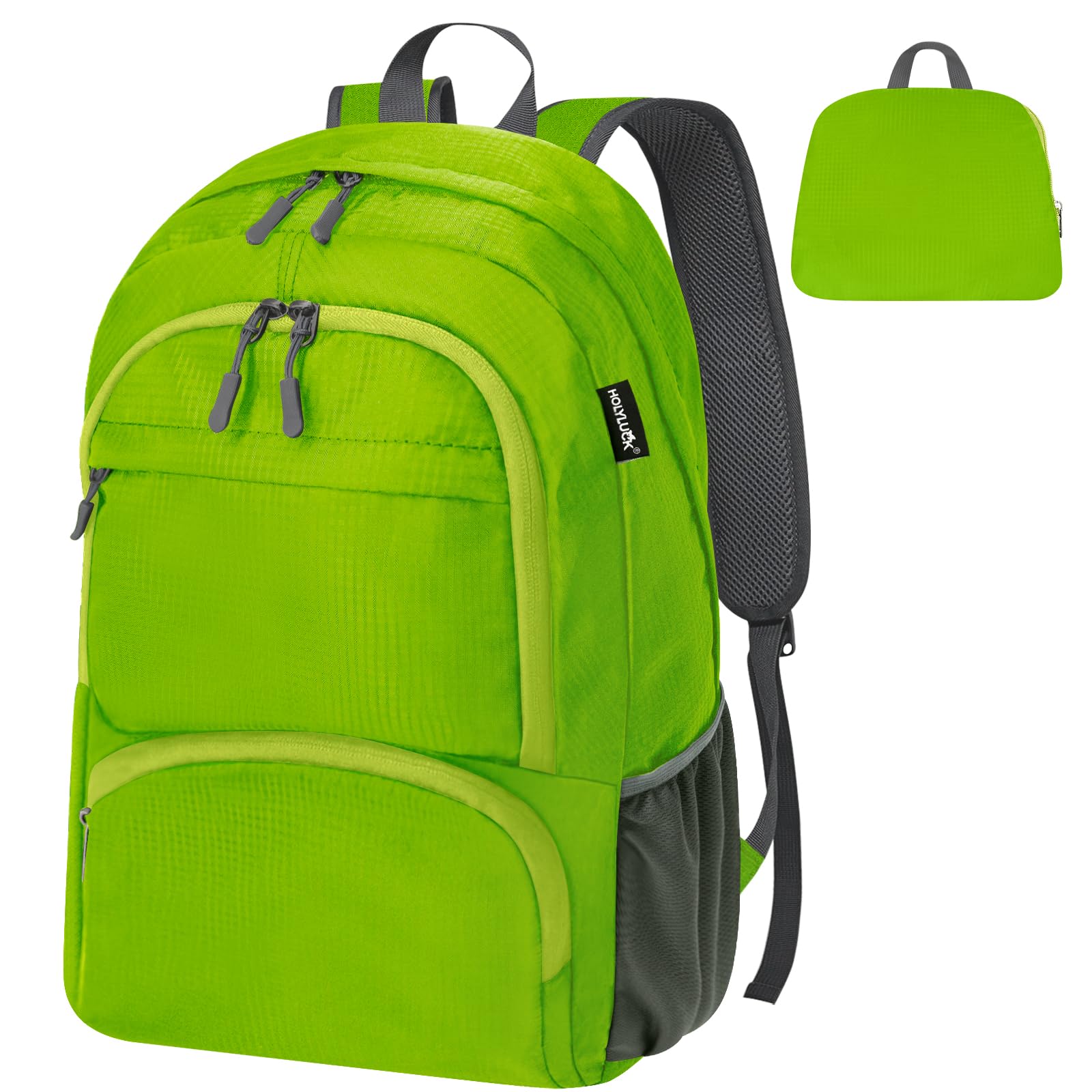 Photo 1 of HOLYLUCK 20L lightweight packable Hiking Daypack Foldable Backpack for Men Women Small Travel Outdoor Foldable Shoulder Bag-green