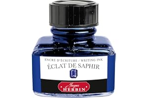 JACQUES HERBIN Herbin Fountain Pen Ink - 30ml Bottled - Eclat de Saphir