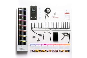 Fret Zealot LED Guitar Learning Accessory - EASIEST and BEST Method to Learn To Play a Guitar for All Levels, Best Fit for 24.75" Scale Length Guitars, IOS & Android App included