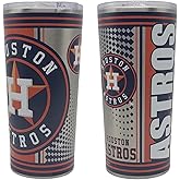 boelter brands MLB Hero Digital Stainless Steel Vacuum Insulated 20oz Ultra Travel Tumbler (Houston Astros)