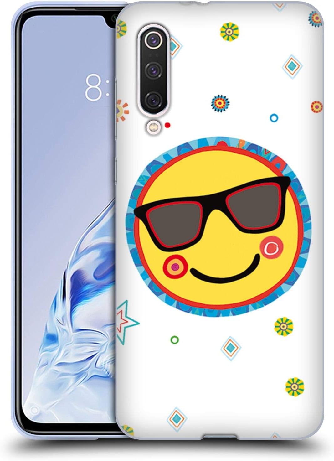 amazon com head case designs officially licensed turnowsky cool smile gen y soft gel case compatible with xiaomi mi 9 pro 5g amazon com