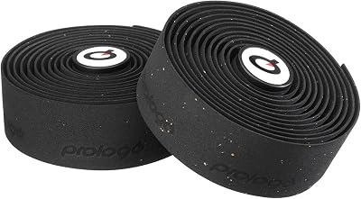 Prologo Plaintouch Black Cork Bar Tape with End Caps 11 Colours