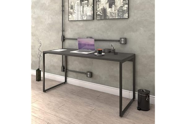 Escrivaninha Trevalla Kuadra Me150-E10 Industrial 150cm Preto Onix