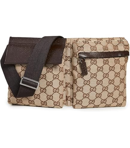 Amazon.com | Gucci Womens Canvas Leather Trim Fanny Pack  display picture 3