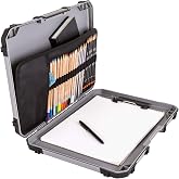 ArtBin Sketch Board with Internal Craft Storage, Drawing Surface, Grey | Portable Drawing Surface with Internal Storage, Holds Art Supplies, Carry Design, Durable, Grey