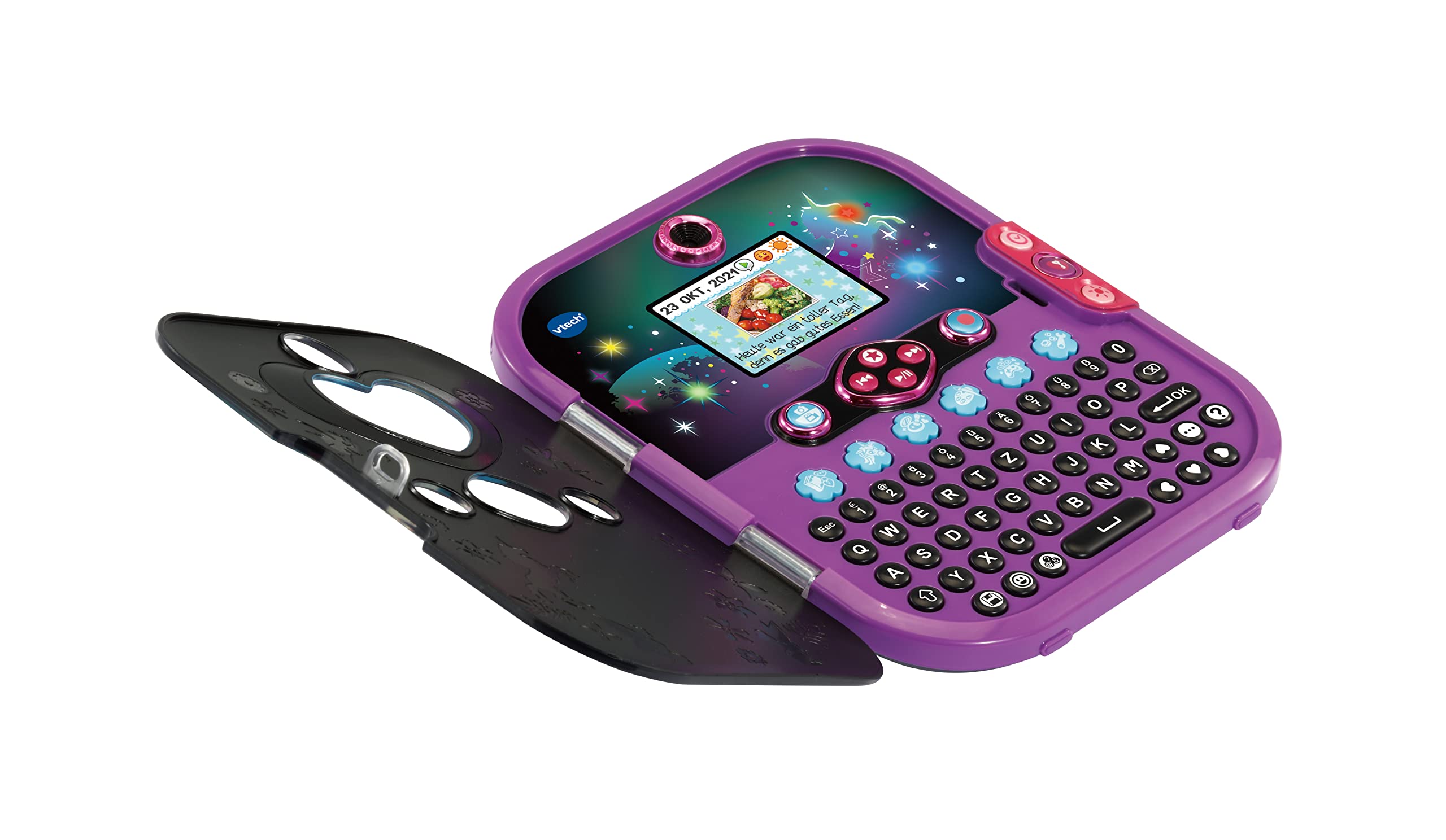 Vtech Kidisecrets Selfie Music 2.0 black – Kindertagebuch mit 2 Kameras, MP3-Player, Gesichtserkennung, Leuchteffekten und vielem mehr – Für Kinder von 6-12 Jahren 3