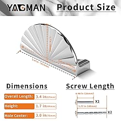 Yagman 20 Pack 3 Inch(76mm) Polished Chrome Cabinet