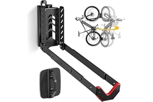 monTEK Swivel Bike Wall Mount, No Heavy Lifting Required Bike Wall Mount, Bike Hangers for Garage, Space-Saving Bike Rack Garage, Easy to Load and Unload, Bike Hanger Can Hold Up to 77 lbs