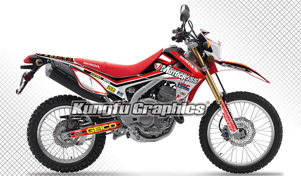 Kit Crf250l 2017 Kungfu Graphics Custom Decal Kit For Crf250l 2012