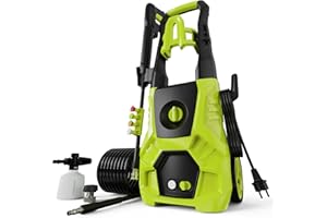 SISUPASSIE Pressure Washer, 5000PSI Max 3.6GPM Electric Power Washer with Foam Cannon 35FT Power Cord 4 Nozzles, Pressure Washer for Cars, Patios, Fences, Decks and Driveway