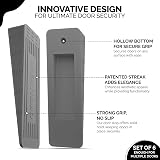 CREATISMO 6pk Grey Rubber Door Stoppers Heavy-Duty Anti-Skid Floor Wedges view 3