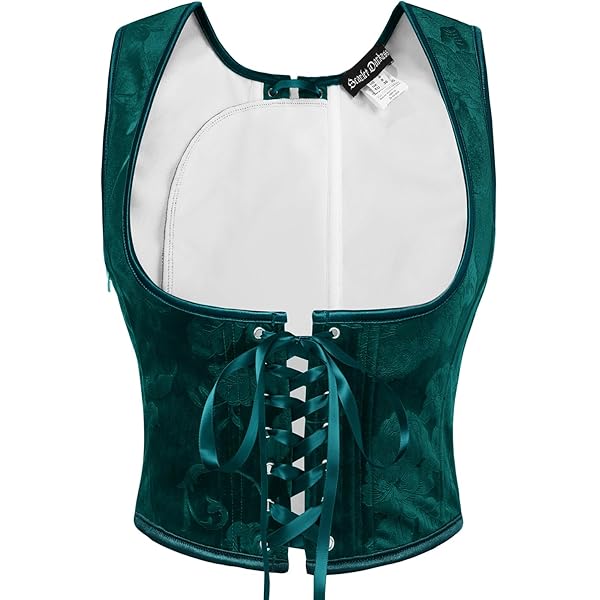 トップス corset XS KylaBess Women's Satin Waist Cincher Lace Up Boned Overbust