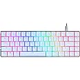 ASUS ROG Falchion Ace 65% RGB Compact Gaming Mechanical Keyboard, Lubed ROG NX Red Switches & Switch Stabilizers, Sound-Dampening Foam, PBT Keycaps, Wired with KVM, Three Angles, Cover Case-White