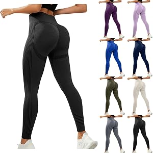 3D Anti Cellulite Leggings for Women - Butt Lifting High Compression Leggings Elastic Waist Tummy Control Yoga Pants