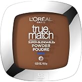 L'Oreal Paris True Match Super Blendable Oil Free Foundation Powder, C8 Medium Deep, 0.33 oz, Packaging May Vary