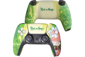 BABY CUDDLE BOX Riccky Mortty Custom PS-5 Controller Wireless compatible with Play-Station 5 Console by BCB Controllers | Proudly Customized in USA with Permanent HYDRO-DIP Printing (NOT JUST A SKIN) (MODDED)