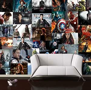 3d Vengadores Marvel Wallpaper Heroes Pared Mural Son America Foto