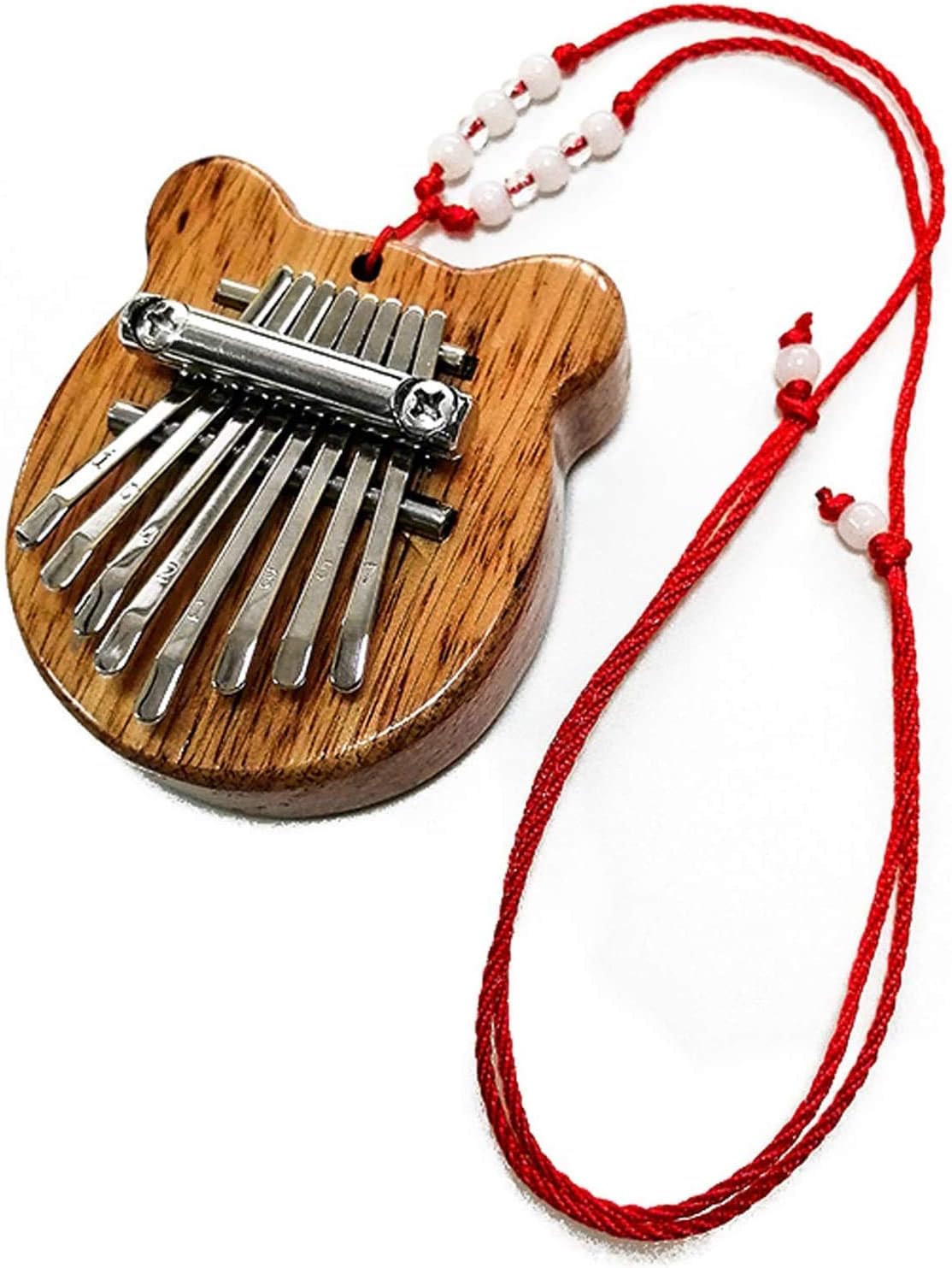 REUUY® 8 Keys Mini Kalimba Thumb Piano with Lanyard Pocket Thumb Piano Portable Mbira Finger Piano Gift for Kids Adults Beginners - Image 3