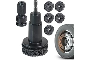 Stud Rust Removal Tool,Hub Cleaning Tool,Brake Hub Resurfacing Kit,Wheel Stud Cleaner,Polishing Maintenance Automotive Tool,P