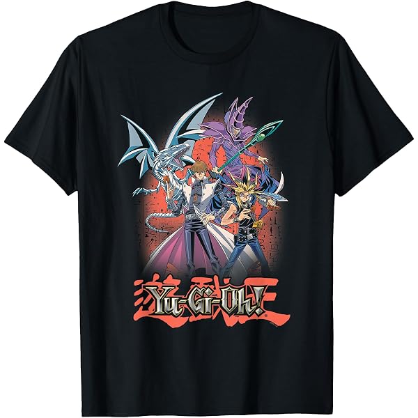 Amazon.com: Yu-Gi-Oh! Duel Monsters Retro Distressed Show Logo