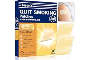 LEYOVIZ Nicotine Patches to Quit Smoking Step 1, 21 mg Stop Smoking Aids Patche, 30 Count Quit Smoking Stickers That Work with 2 Weeks, Patch Provides a 24-Hour Nicotine Transdermal System