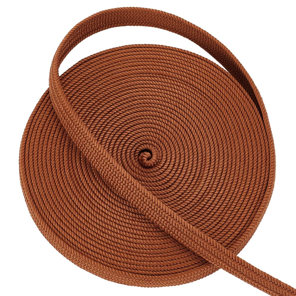 OLYCRAFT 5m Camel Ito Sageo Wrapping Cord 12mm Wide Imitation Leather Sword Handle Cord Tsukamaki Sageo Wrapping Cords for Japanese Samurai Swords Handle Rope