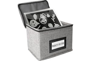 Mingting Die Cut Storage Box,Die Cut Storage Organizer,Fully-Padded Inside with Sturdy Construction, Magnetic Sheets for Dies Storage ,Scrapbooking Paper,Picture,Photo(no magnet sheet)